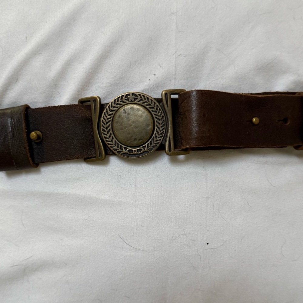 Brown Belt Bag with Leather Finish